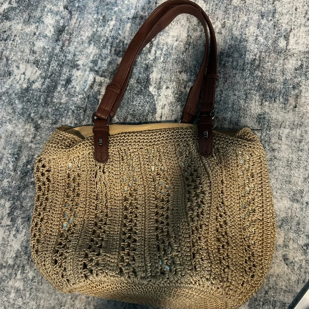 The Sak Brown Crochet Shoulder Bag - Picture 11 of 12